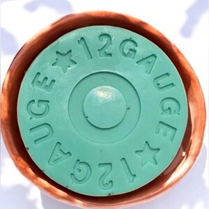 Minty soap 12 gauge bullet handmade 3x3 inch & 5oz donkey milk & vitamins